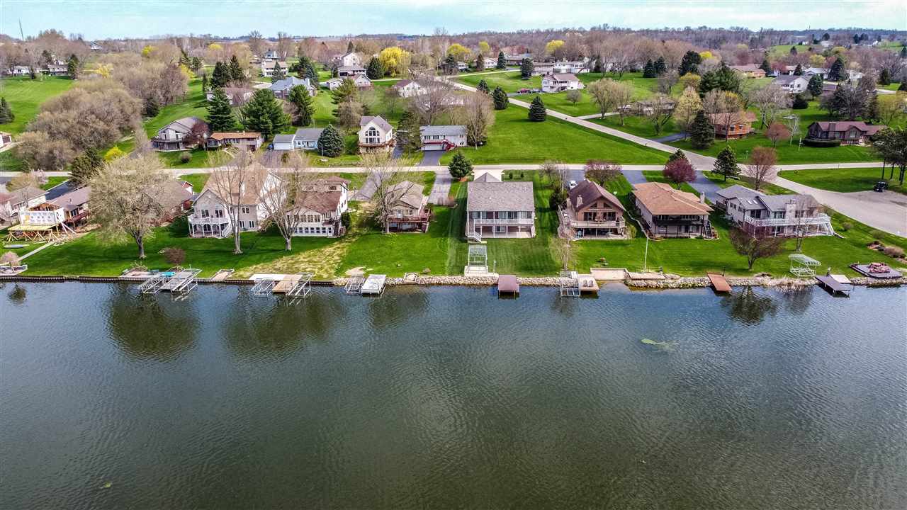 873 Breckenboro Road Davis, IL 61019 - Photo 38 of 41 an aerial view of a house with a lake view