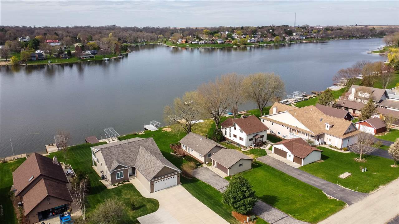 873 Breckenboro Road Davis, IL 61019 - Photo 9 of 41 an aerial view of a house with lake view