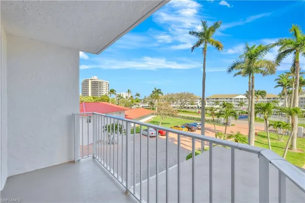 a view of a balcony