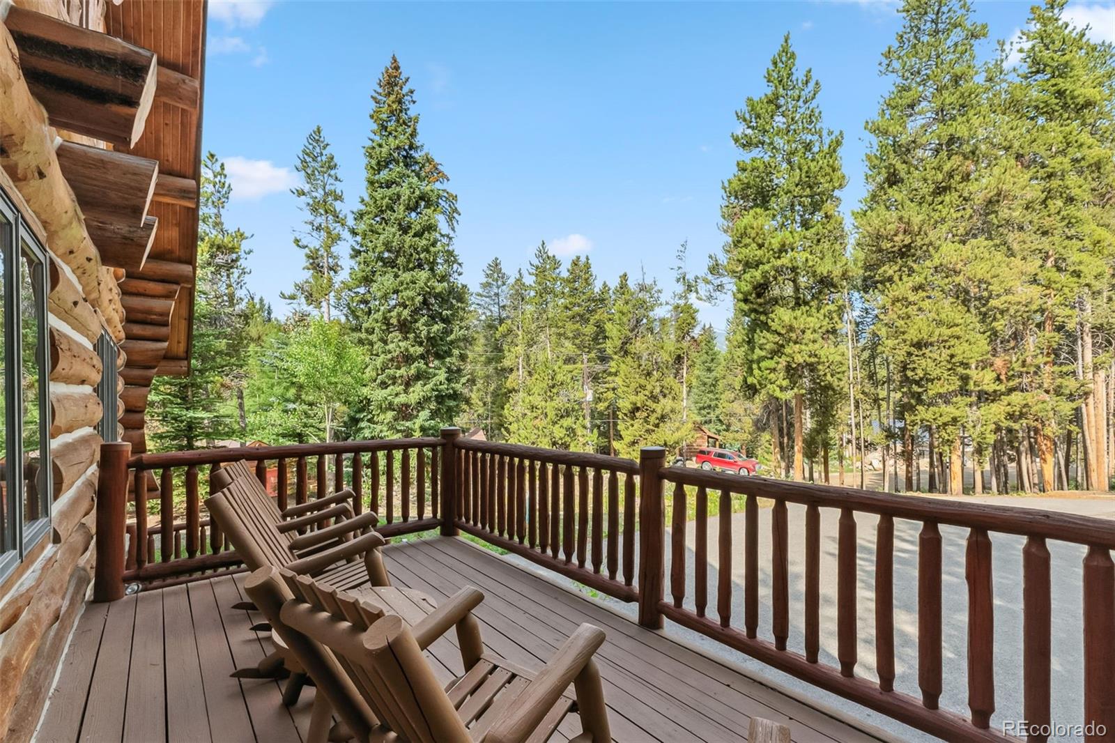 46 Indiana Creek Road Breckenridge, CO 80424 - Photo 43 of 50 a view of balcony with wooden floor and seating space