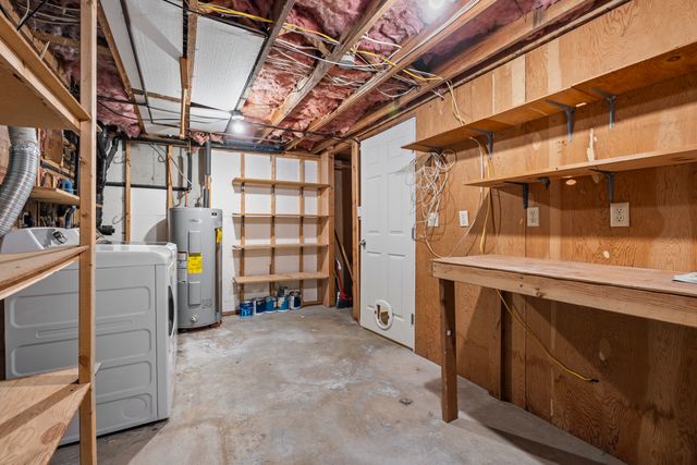 a view of a storage room