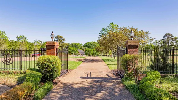 a view of a lake with a city
