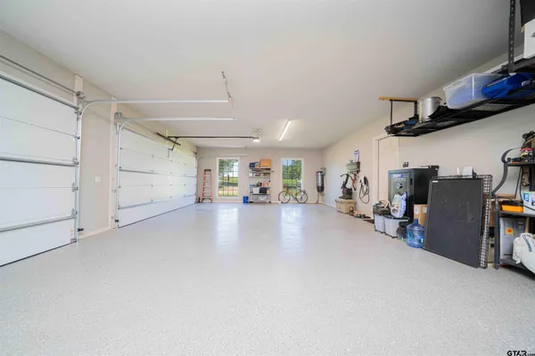 a view of a lake with a houses