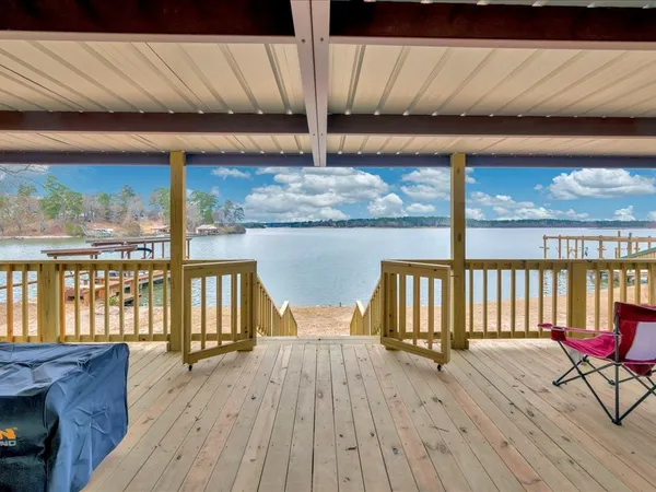 a view of balcony with couch