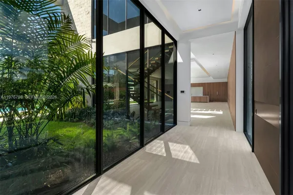 a balcony view with an outdoor space