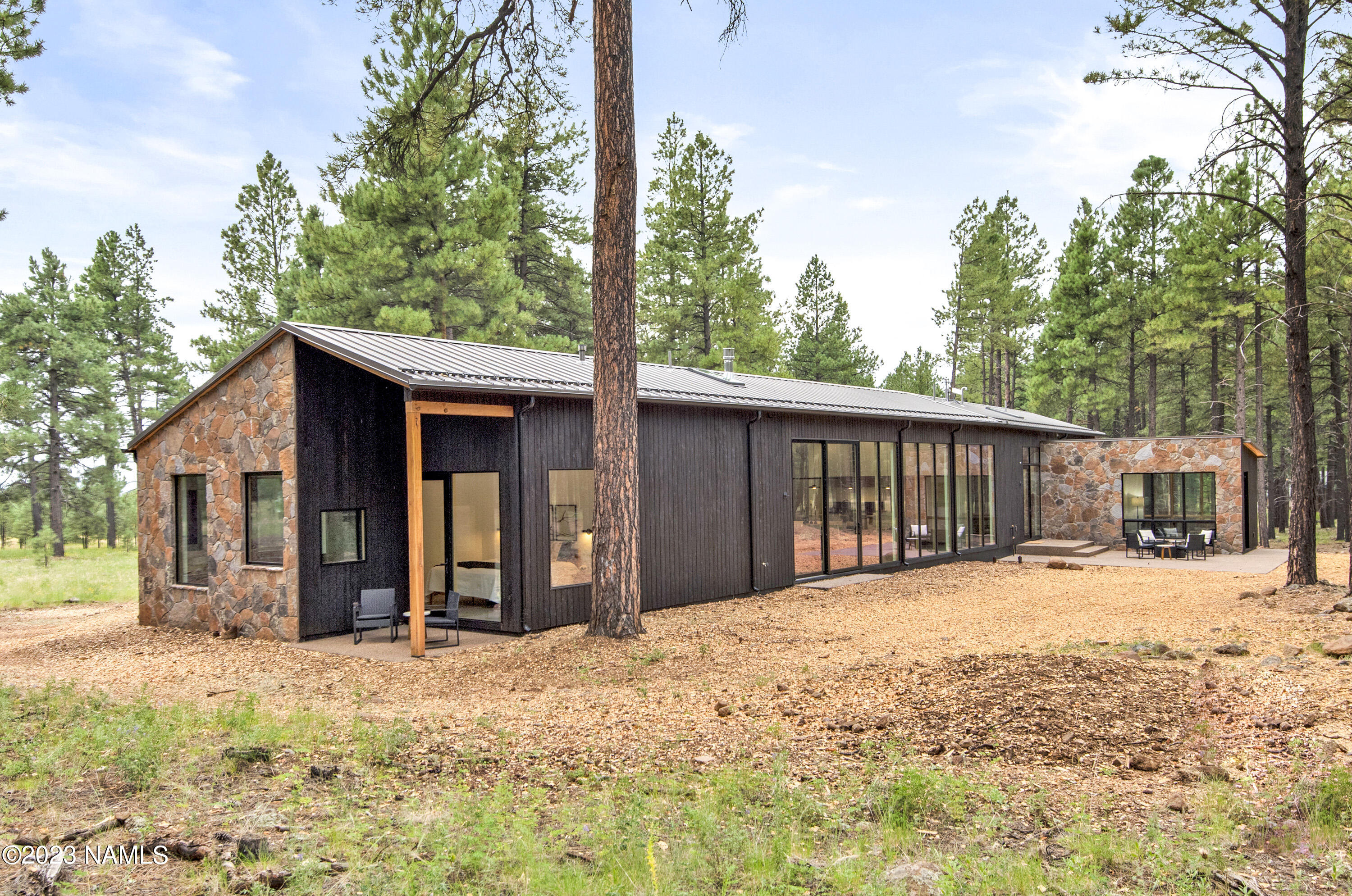 9390 North Snow Bowl Ranch Road Flagstaff, AZ 86001 - Photo 32 of 35 Back of the House from the NE