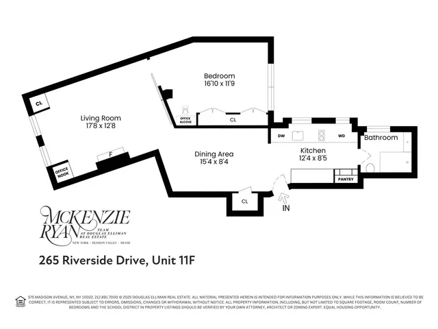 $1,100,000 | 265 Riverside Drive, Unit 11F | Upper West Side