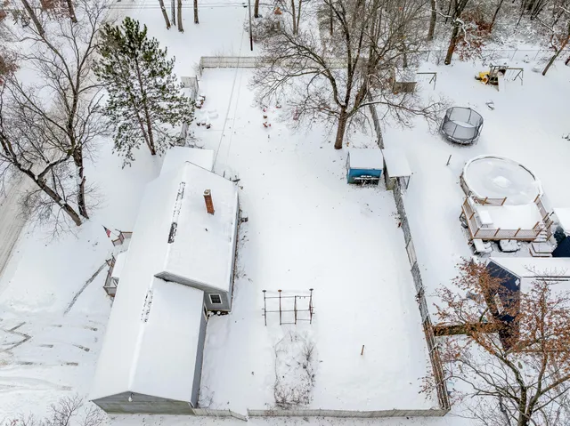 a view of a house with a snow
