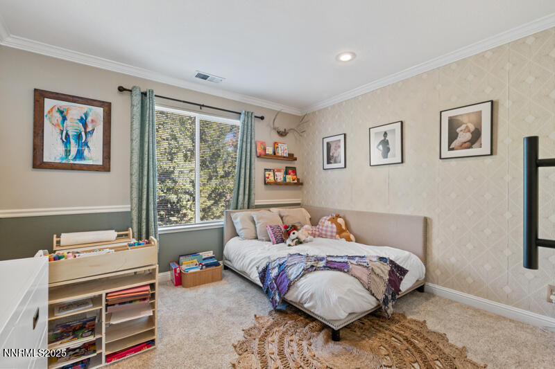 2968 Fox Trail Drive Reno, NV 89523 - Photo 14 of 24 a bedroom with a bed and wooden floor