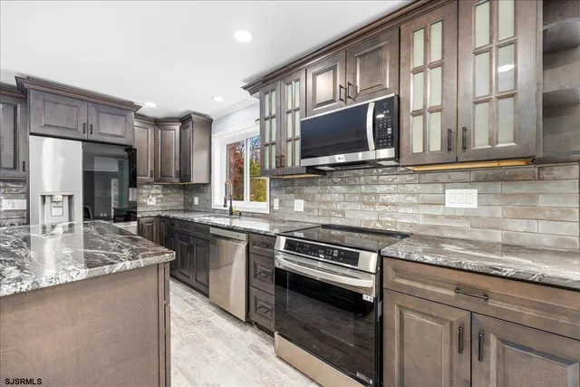 a view of a wooden deck