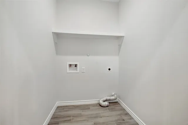 a view of small space with racks on the wall