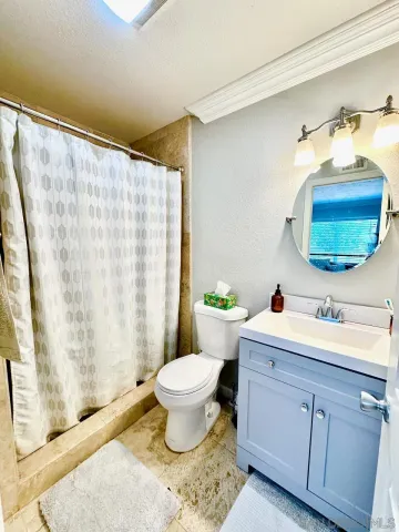 a roof deck with couch