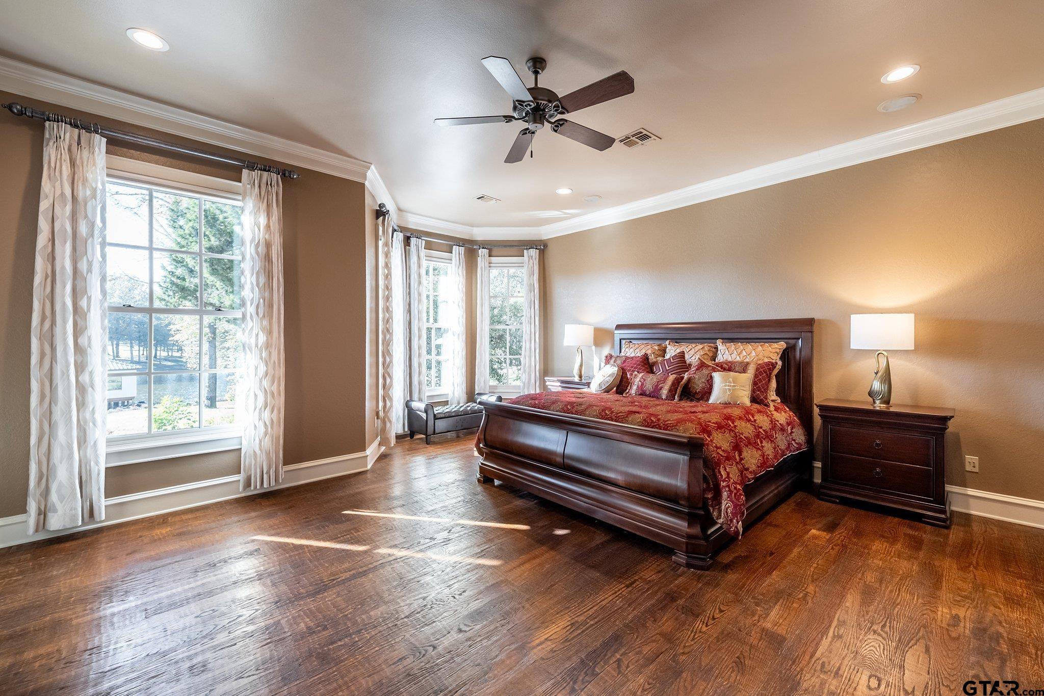 17654 Southpoint Road Whitehouse, TX 75791 - Photo 18 of 47 RICH WOOD FLOORS, WINDOWS OVERLOOKING LAKE.