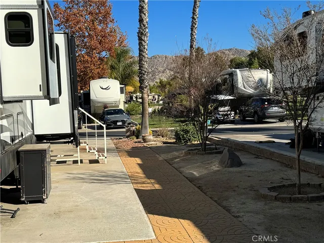 a view of outdoor space with seating area