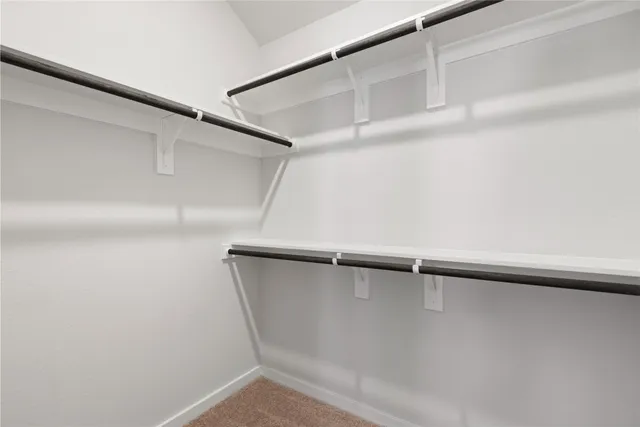 a close view of closet