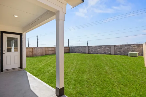 a view of a backyard with a garden