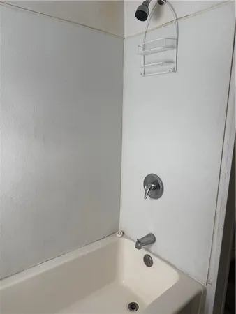 a bathroom with a tub