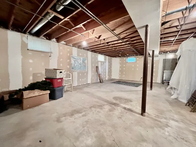 a front view of a house with large space