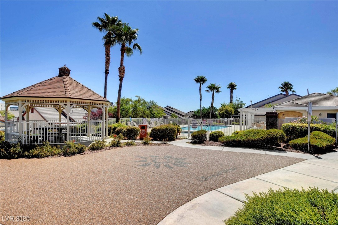 516 Crimson View Place Las Vegas, NV 89144 - Photo 56 of 66 View of property's community featuring a gazebo and a swimming pool