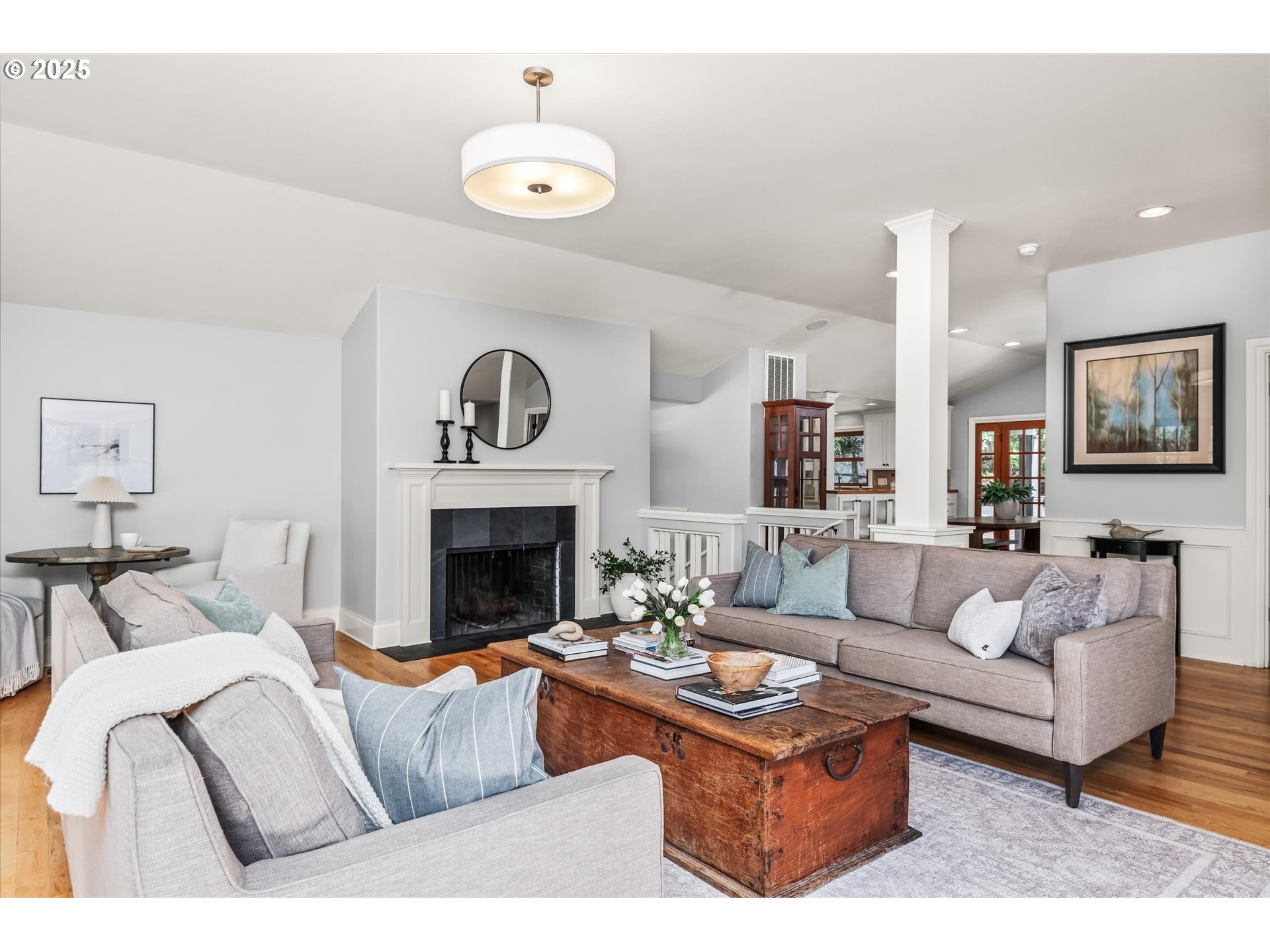 1705 Fairmount Boulevard Eugene, OR 97403 - Photo 8 of 48 a living room with furniture and a fireplace