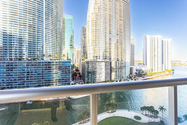 a city view from a balcony