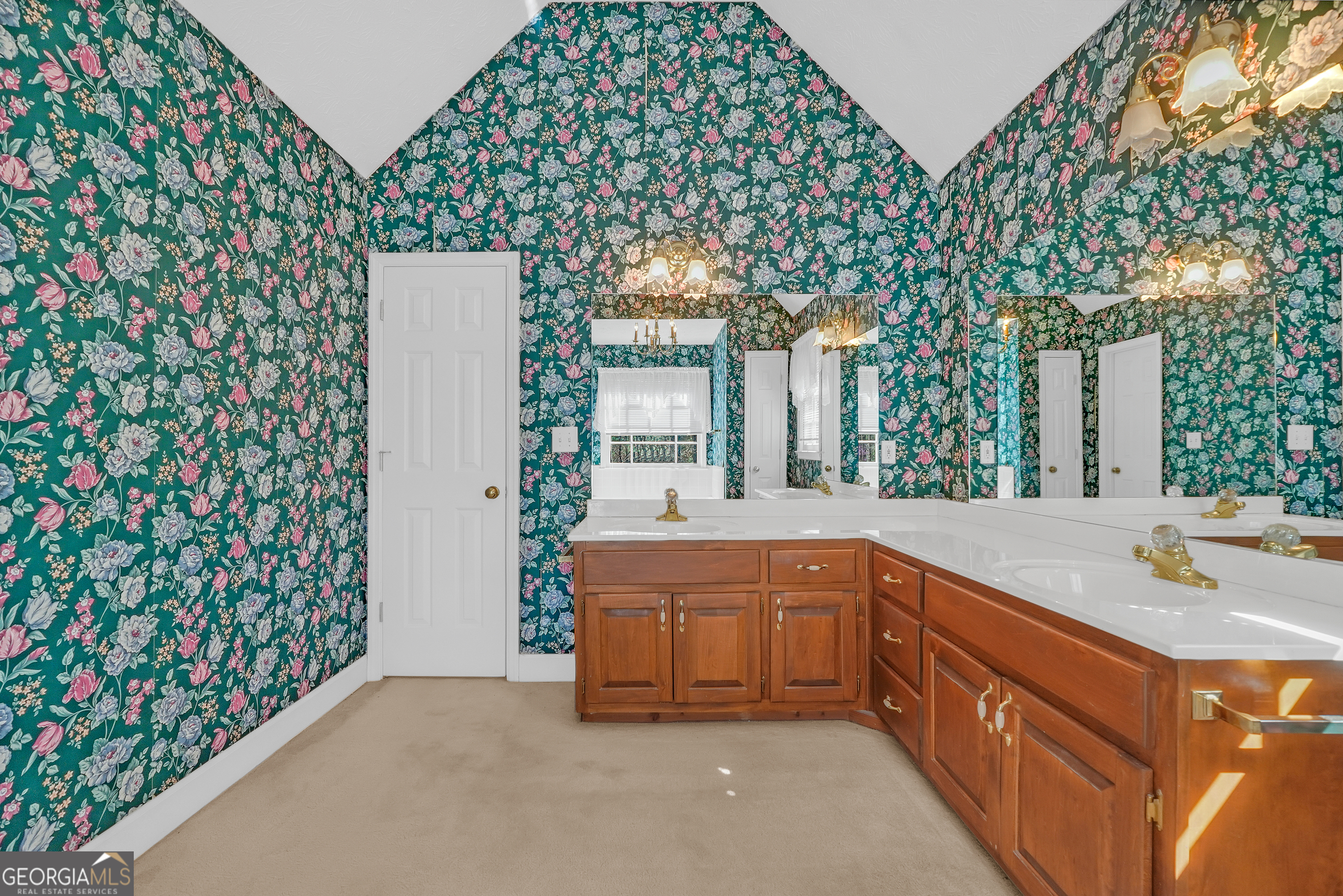 2141 South River Road Southwest Conyers, GA 30094 - Photo 34 of 54 a bathroom with a sink and a mirror