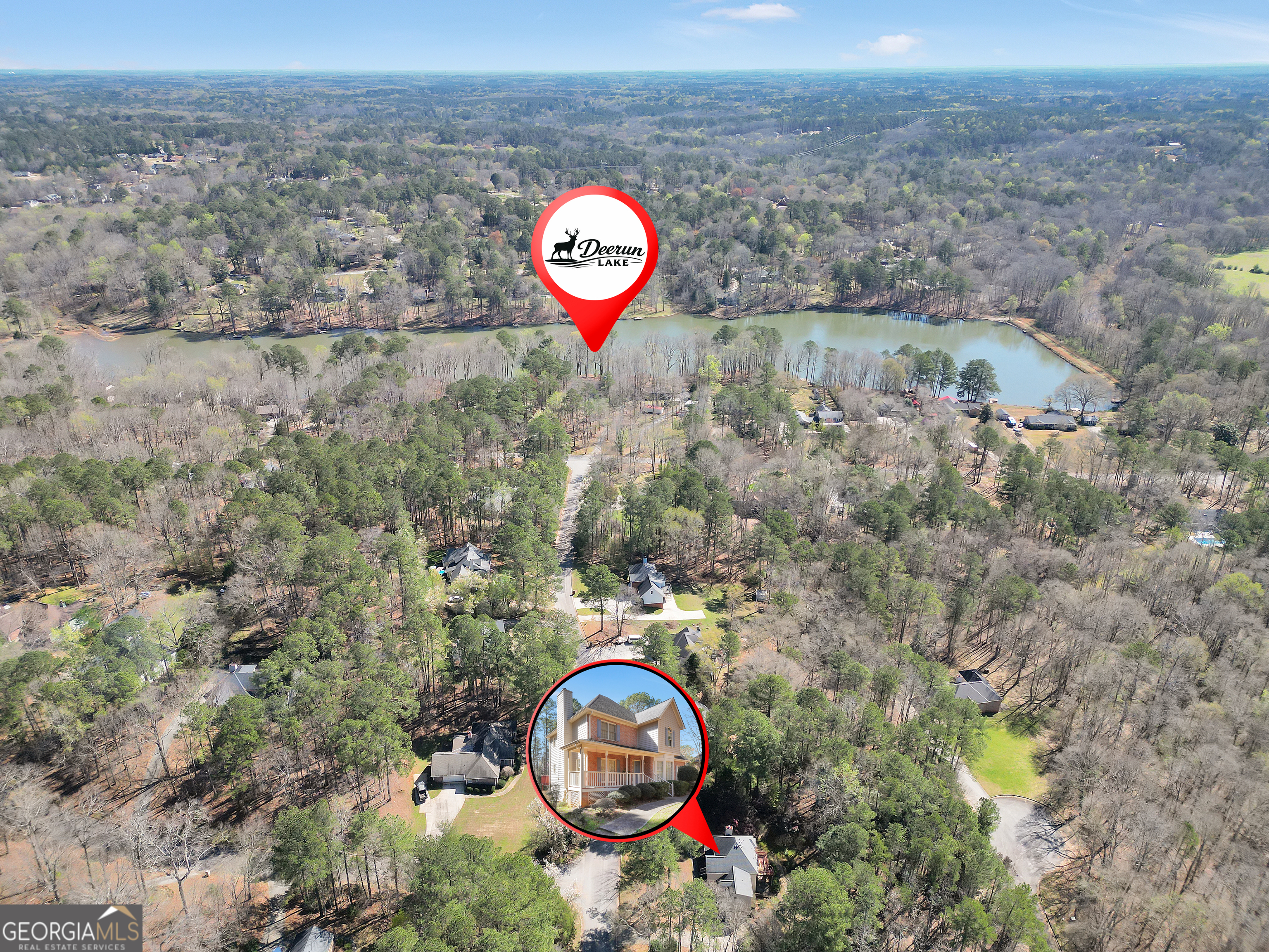 2141 South River Road Southwest Conyers, GA 30094 - Photo 53 of 54 a front view of a house with a yard and garden space