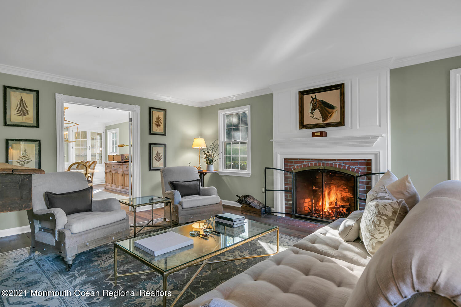 122 Browns Dock Road Middletown, NJ 07716 - Photo 16 of 54 a living room with furniture and a fireplace
