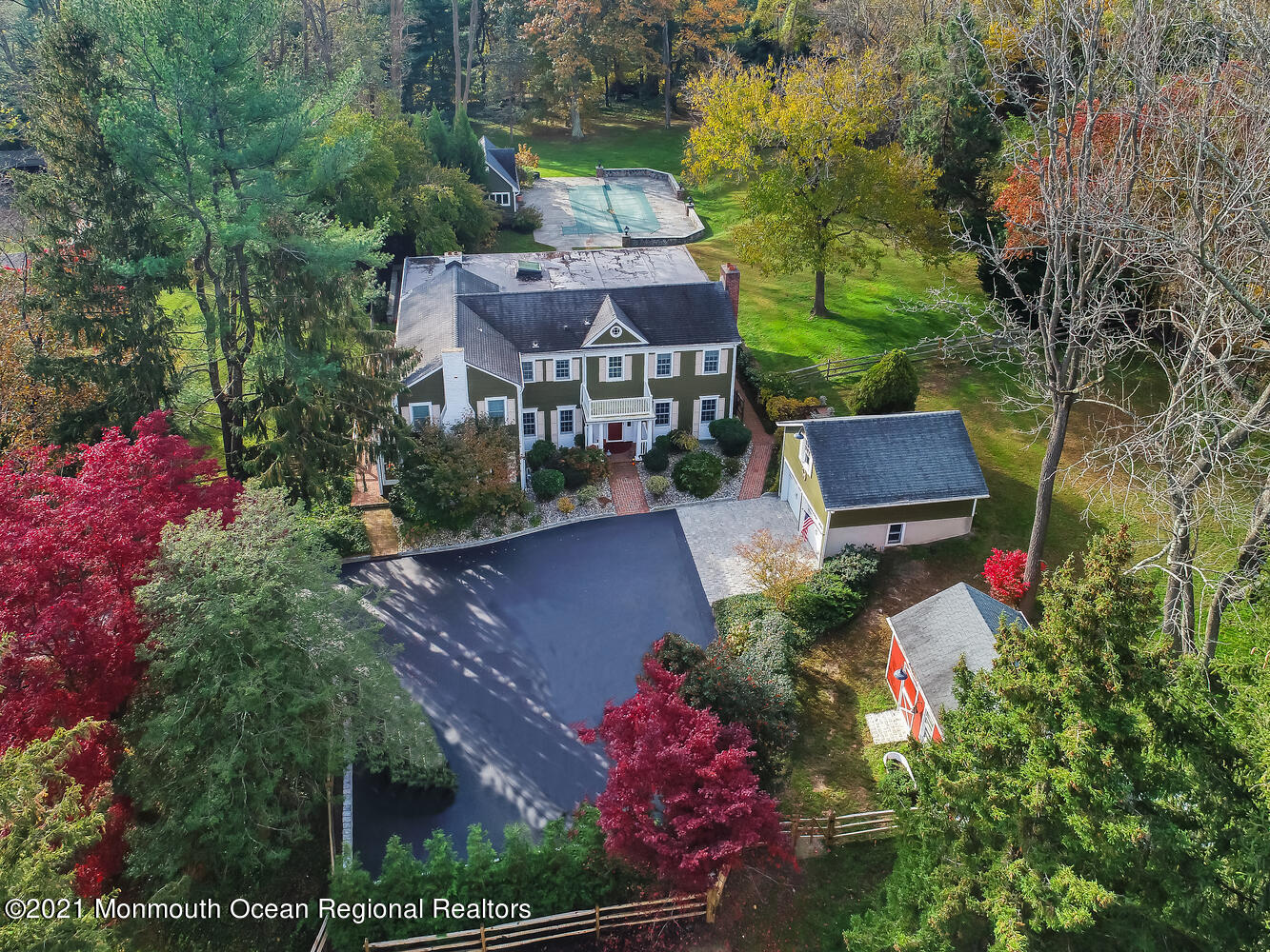 122 Browns Dock Road Middletown, NJ 07716 - Photo 53 of 54 an aerial view of house with yard