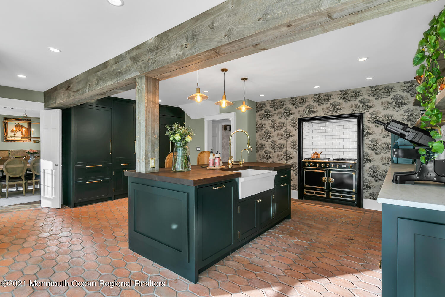 122 Browns Dock Road Middletown, NJ 07716 - Photo 7 of 54 a kitchen with stainless steel appliances granite countertop a stove a sink and a refrigerator