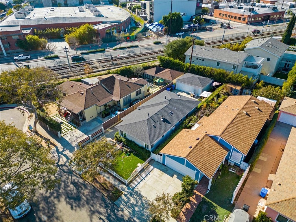 3443 Sherbourne Drive Culver City, CA 90232 - Photo 13 of 21 an aerial view of a house with a swimming pool and outdoor seating