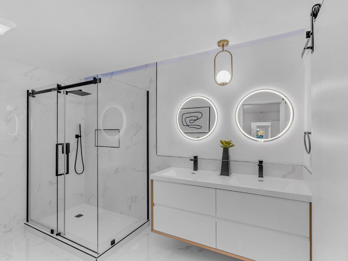 2303 Gunar Drive San Jose, CA 95124 - Photo 22 of 42 a bathroom with a sink and a mirror