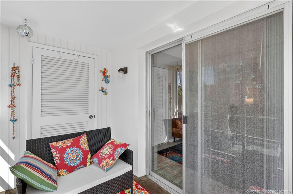 2600 Southeast Ocean Boulevard, Unit M10 Stuart, FL 34996 - Photo 12 of 36 Balcony space with convenient storage closet.