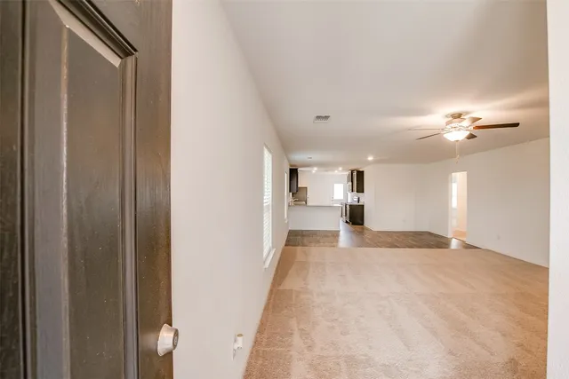 a view of a livingroom with a chandelier