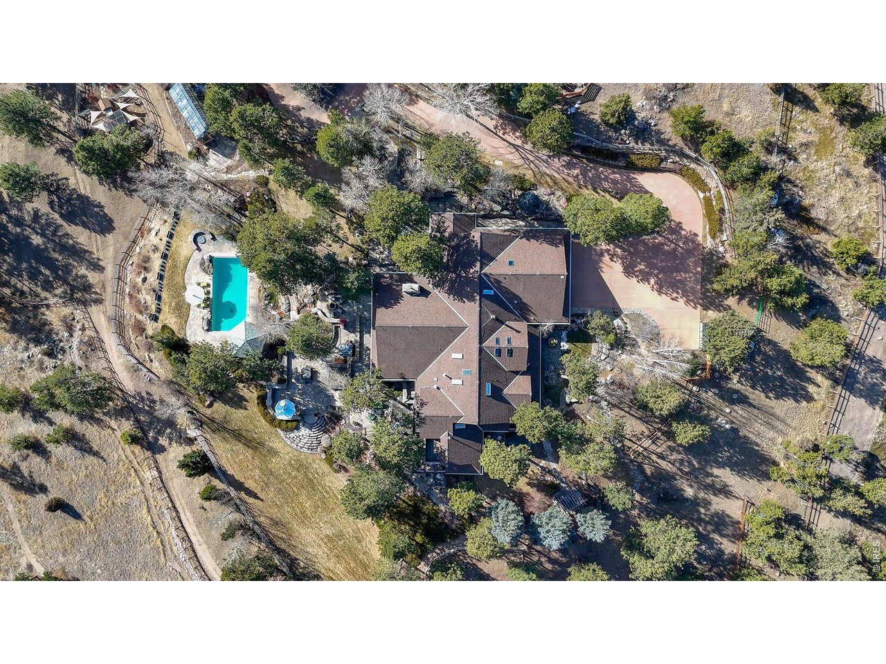 7321 Flagstaff Road Boulder, CO 80302 - Photo 42 of 50 Birdseye view of the property