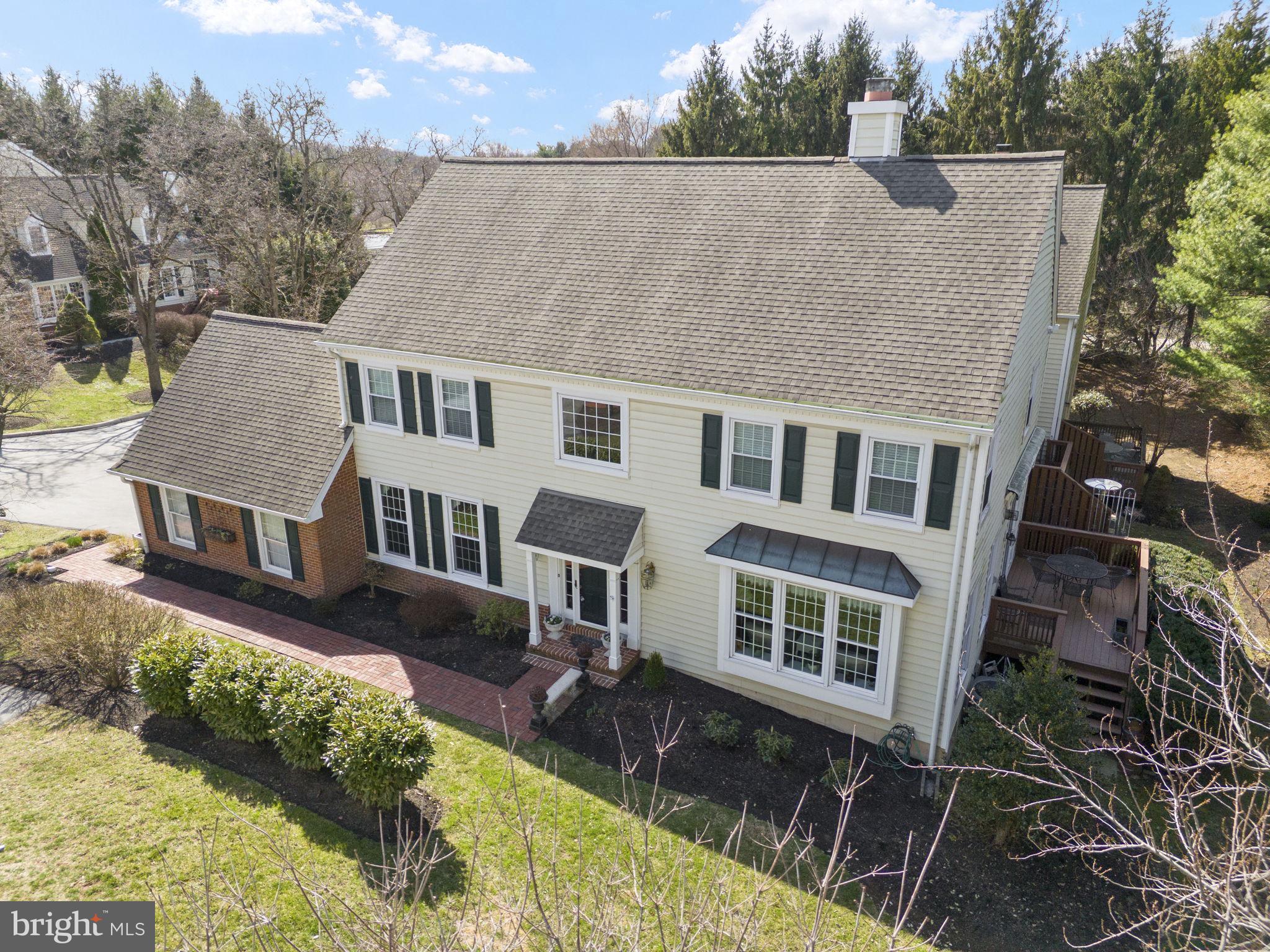 103 Carters Grove, Unit A3 Malvern, PA 19355 - Photo 9 of 41 a aerial view of a house with swimming pool in front of it