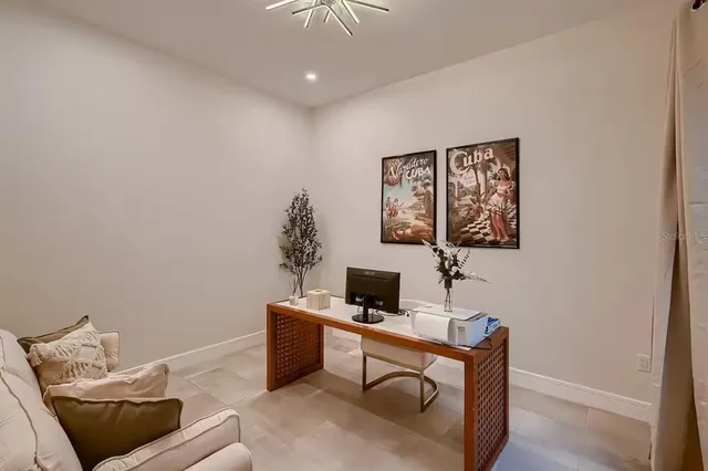 a room with furniture and a window