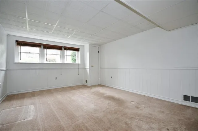 a view of a hallway with entryway