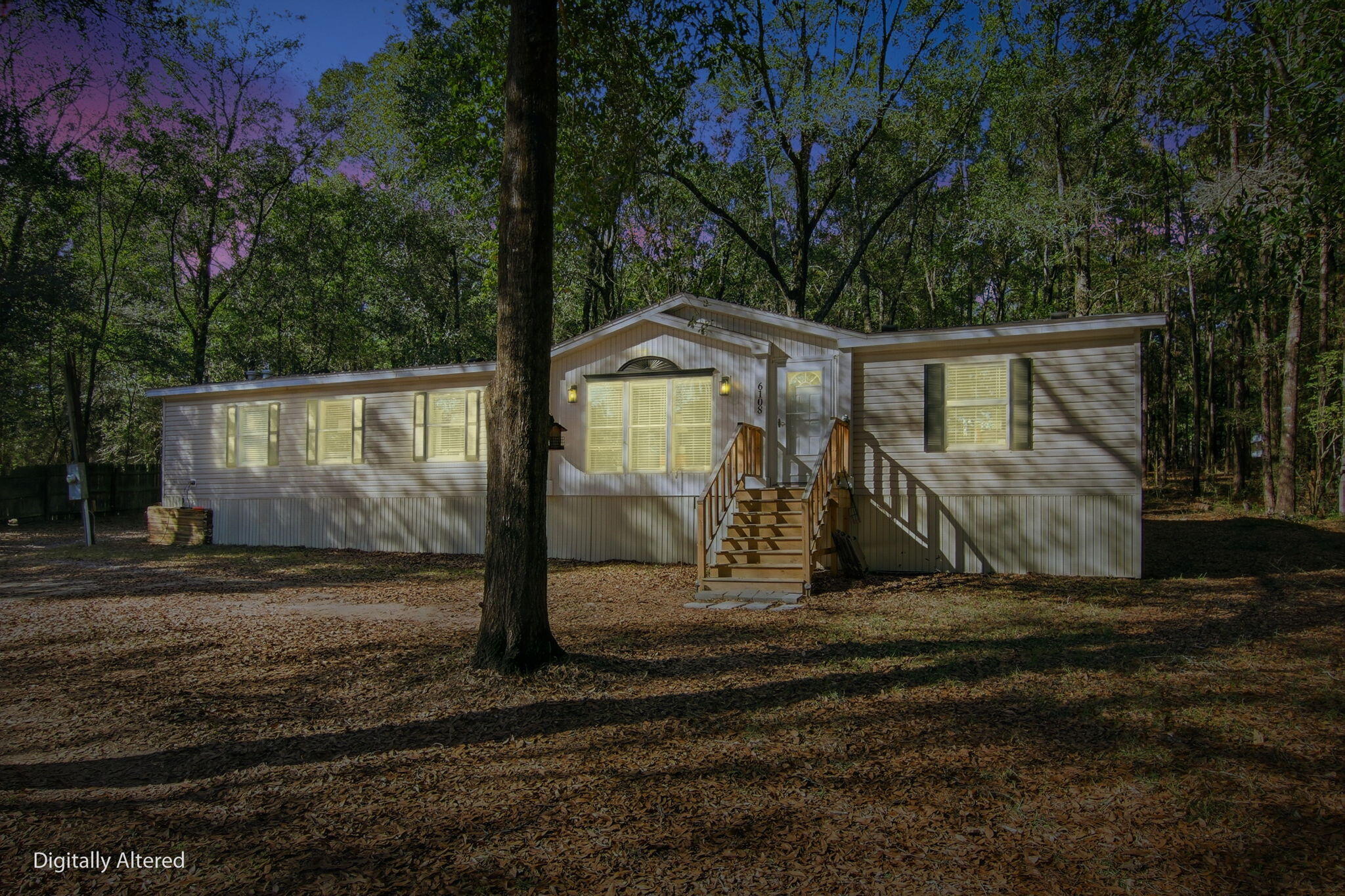 a view of a back yard of the house