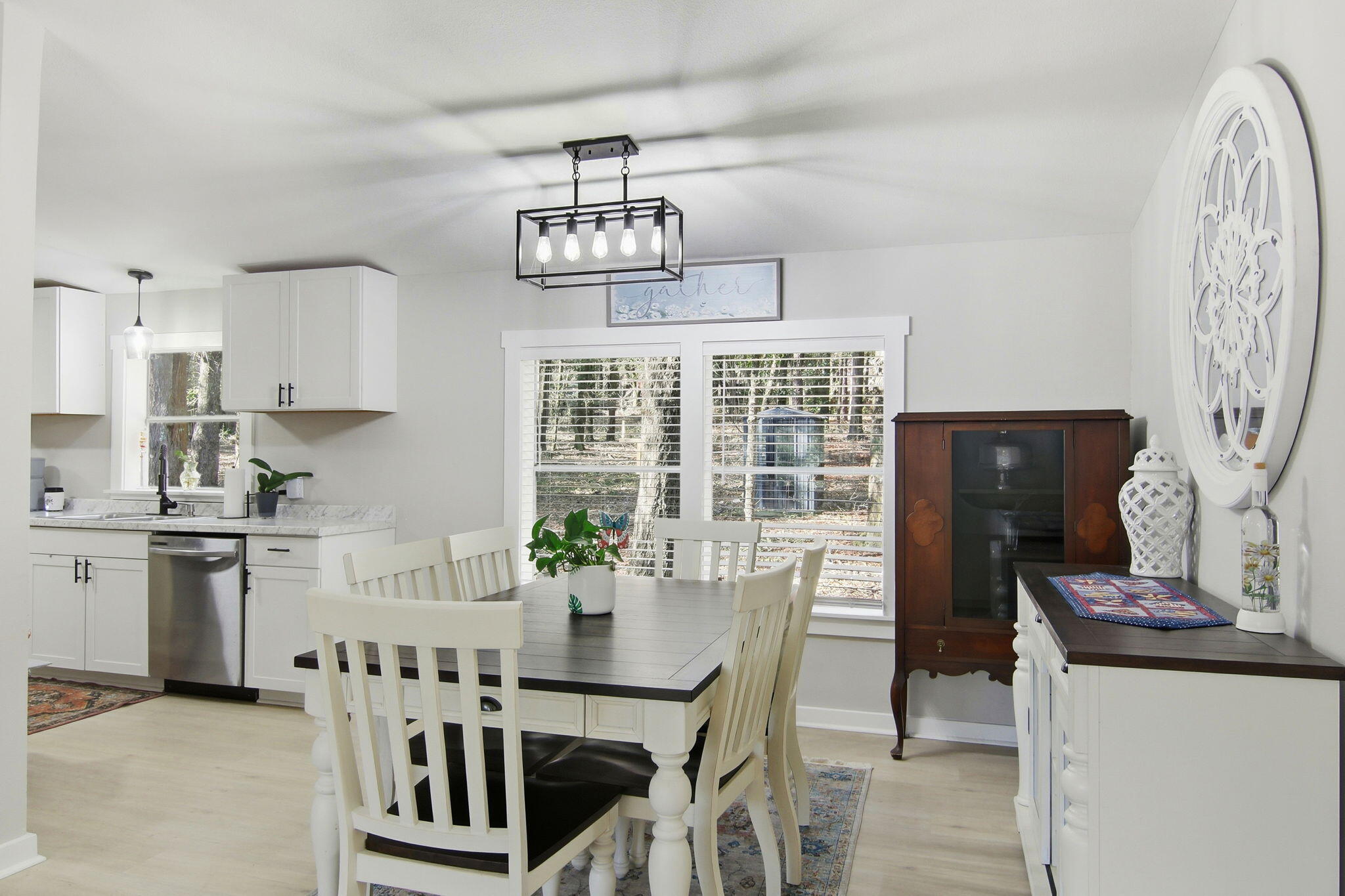 6108 Old River Road Baker, FL 32531 - Photo 23 of 40 a view of a dining room with furniture window and outside view