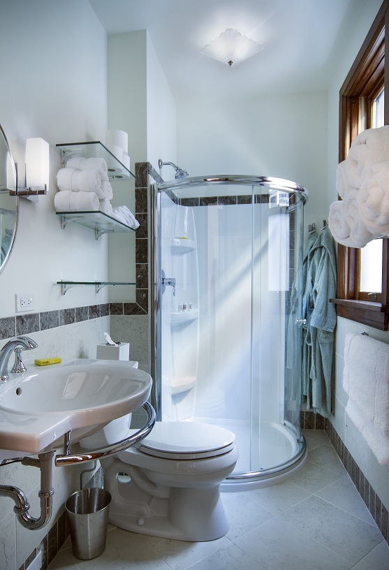 2134 North Damen Avenue, Unit 2 Chicago, IL 60647 - Photo 19 of 22 a bathroom with a sink toilet and shower