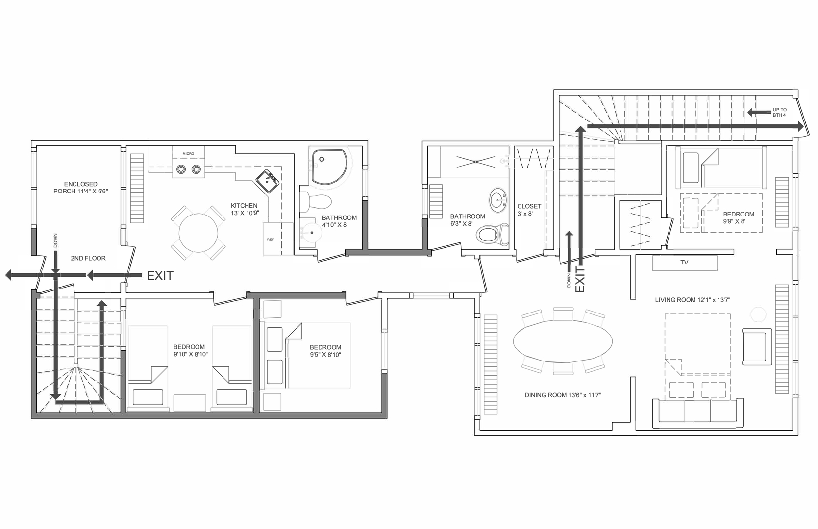 2134 North Damen Avenue, Unit 2 Chicago, IL 60647 - Photo 22 of 22 a picture of a floor plan