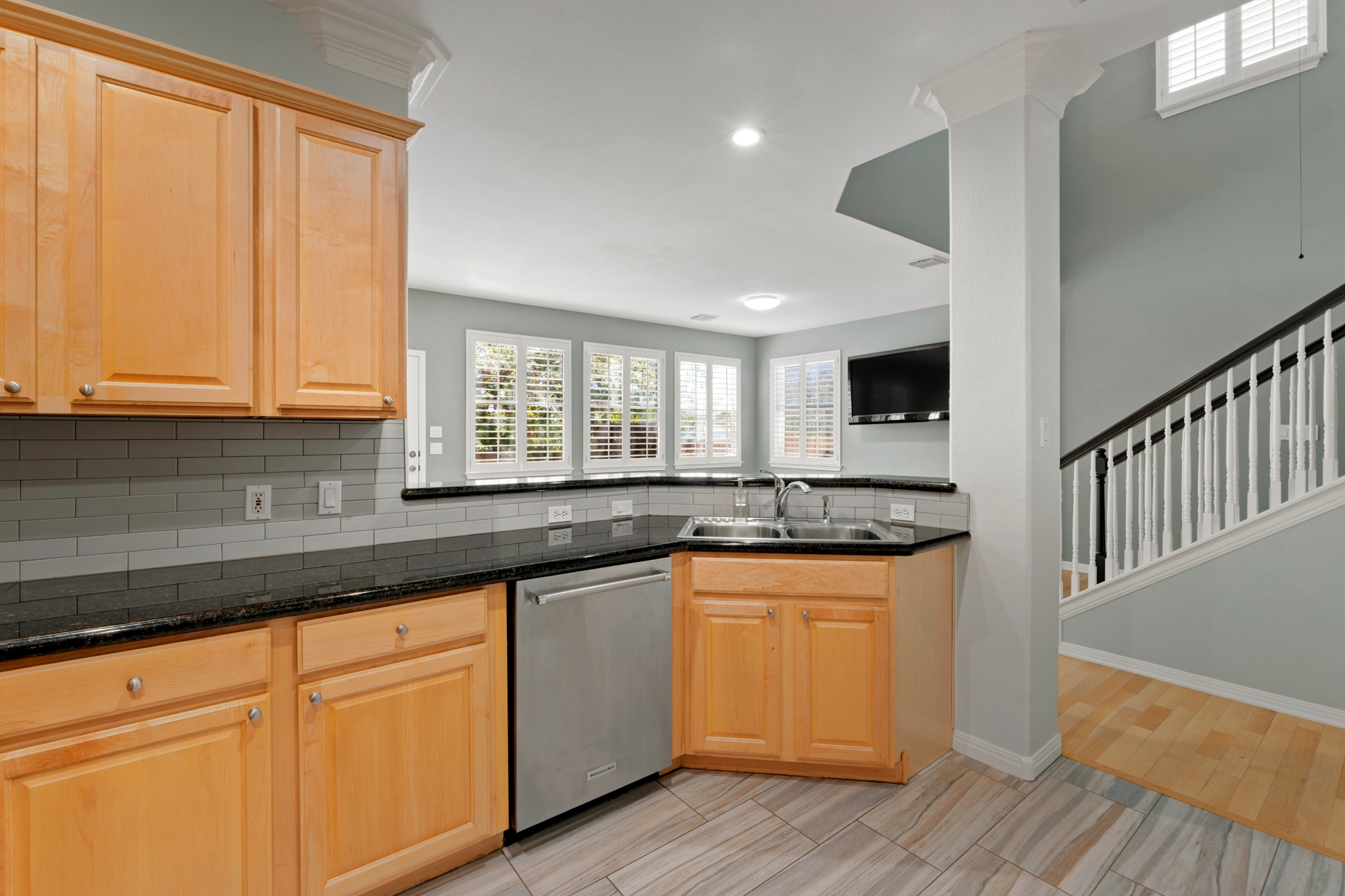 4508 Duval Road, Unit 604 Austin, TX 78727 - Photo 12 of 34 Pull up a stool at the breakfast bar to chat with the home cook or enjoy your morning coffee while prepping food on the granite counters