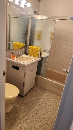 a bathroom with a sink and a toilet