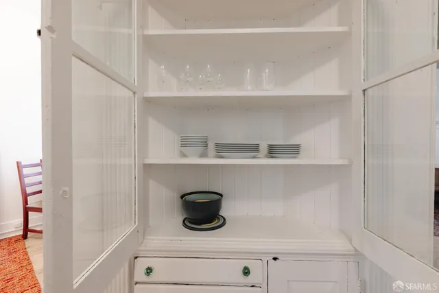 a close view of cabinet