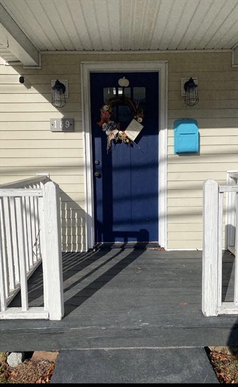 a view of a entryway door of the house