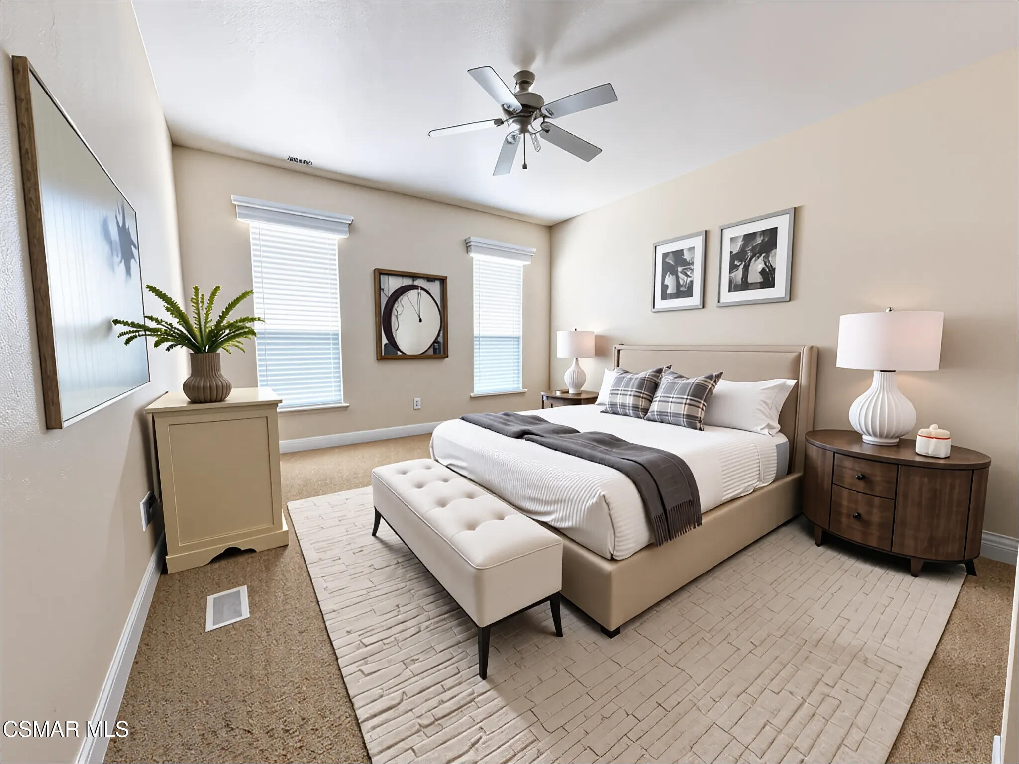 114 Stevens Circle Ventura, CA 93003 - Photo 4 of 29 a bedroom with a large bed and a chandelier