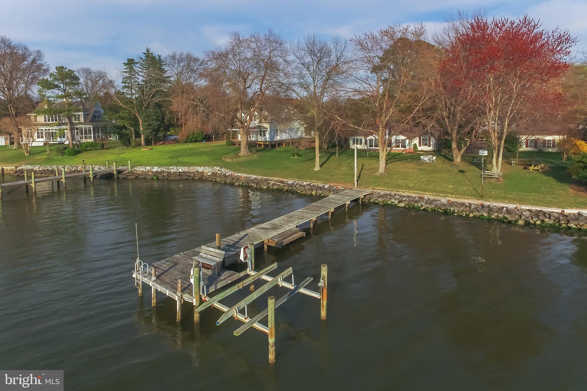 4144 School Road Broomes Island, MD 20615 - Photo 3 of 45 Pier on Patuxent River w/boat lift & revetment