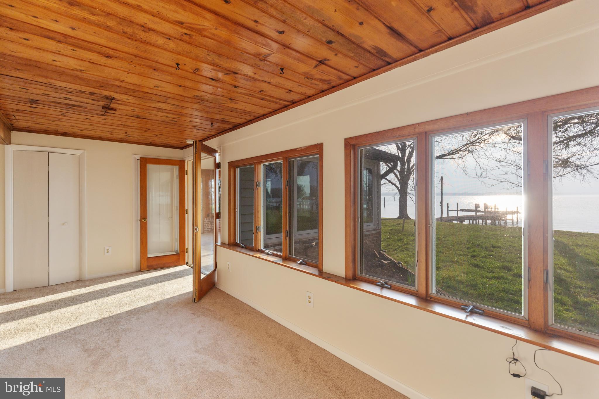 4144 School Road Broomes Island, MD 20615 - Photo 21 of 45 DR w/fabulous water views, knotty pine ceiling