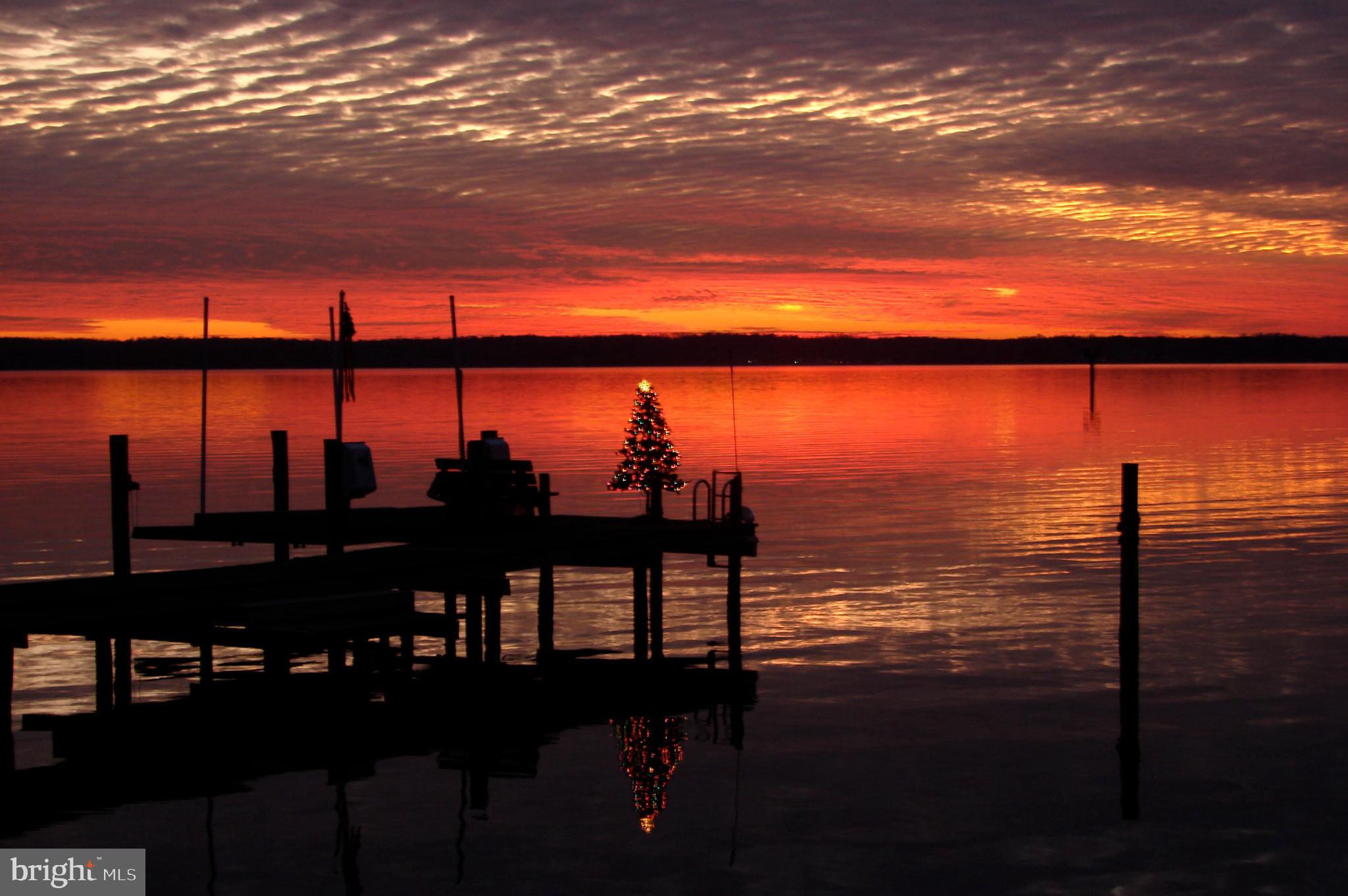 4144 School Road Broomes Island, MD 20615 - Photo 45 of 45 Winter holidays on the Patuxent River! Sunsets!